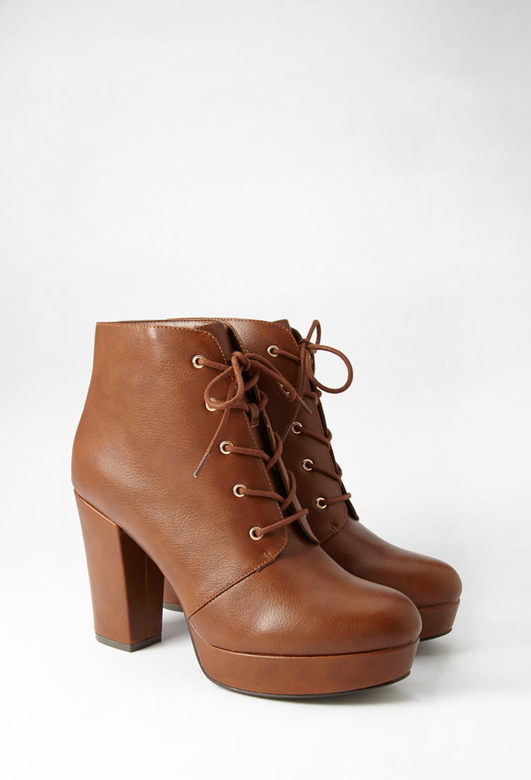 Faux Leather Platforms - Forever 21 ( I love these, I want them so bad.... but financial constraints lol )