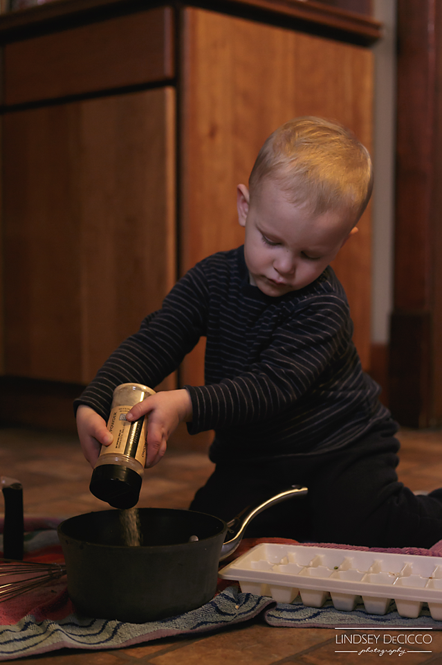 This morning, Rocco made pancakes with an entire container of Onion Powder! Yum. 