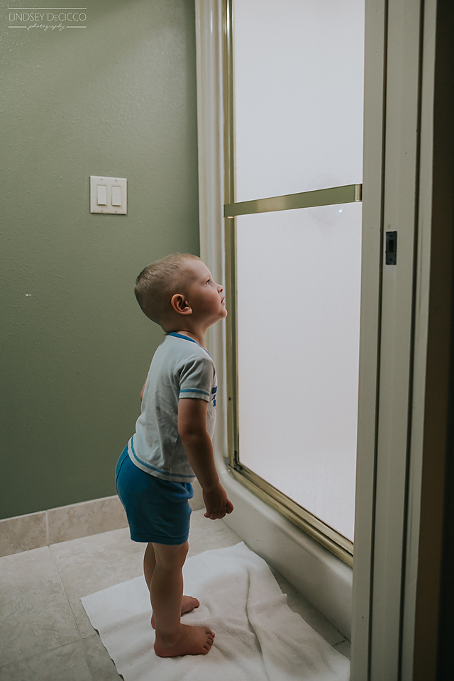 1/365 - watching big Bro shower... haha!