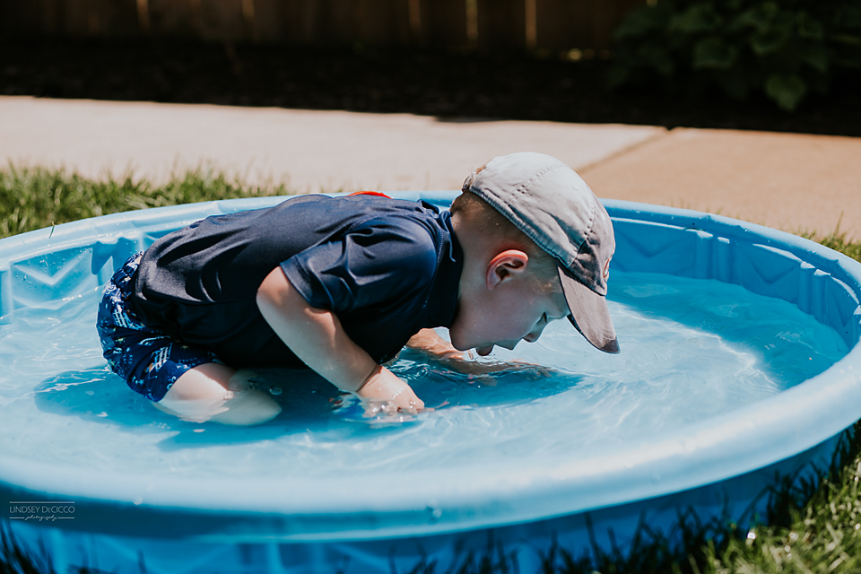 49/365 ... or just drink from the pool you are playing in? Ew. I stopped him (after the picture, whoops).