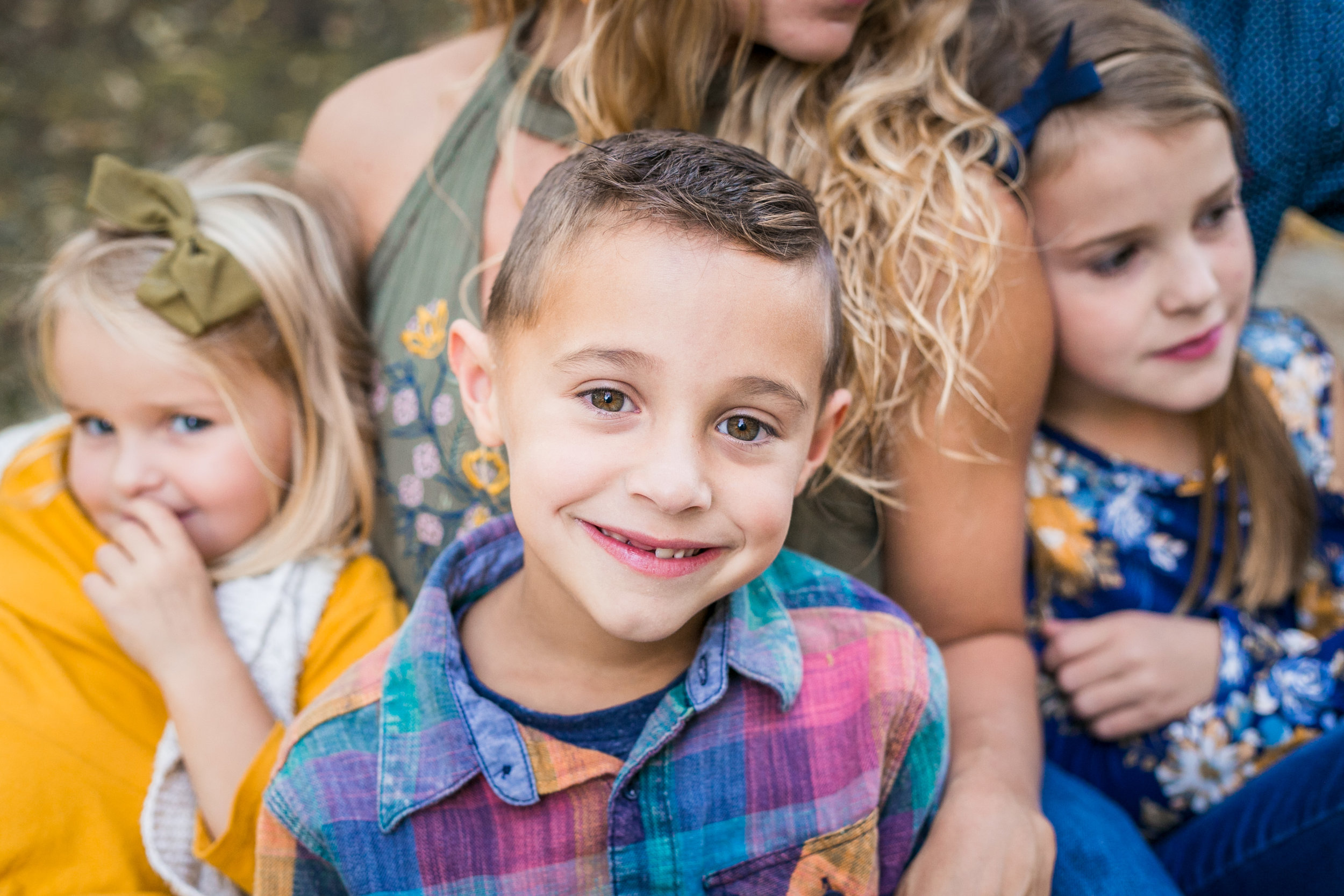 Professional family photos, middle child