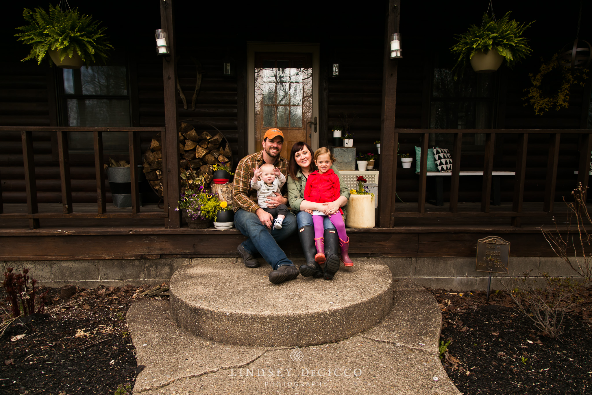 family steps portrait