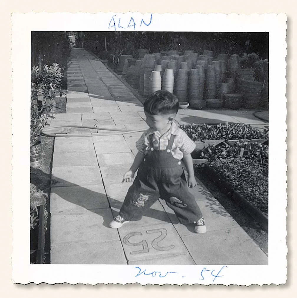 Alan, 1954. (Thinking this could be the start of something grand!) (Click to enlarge.)