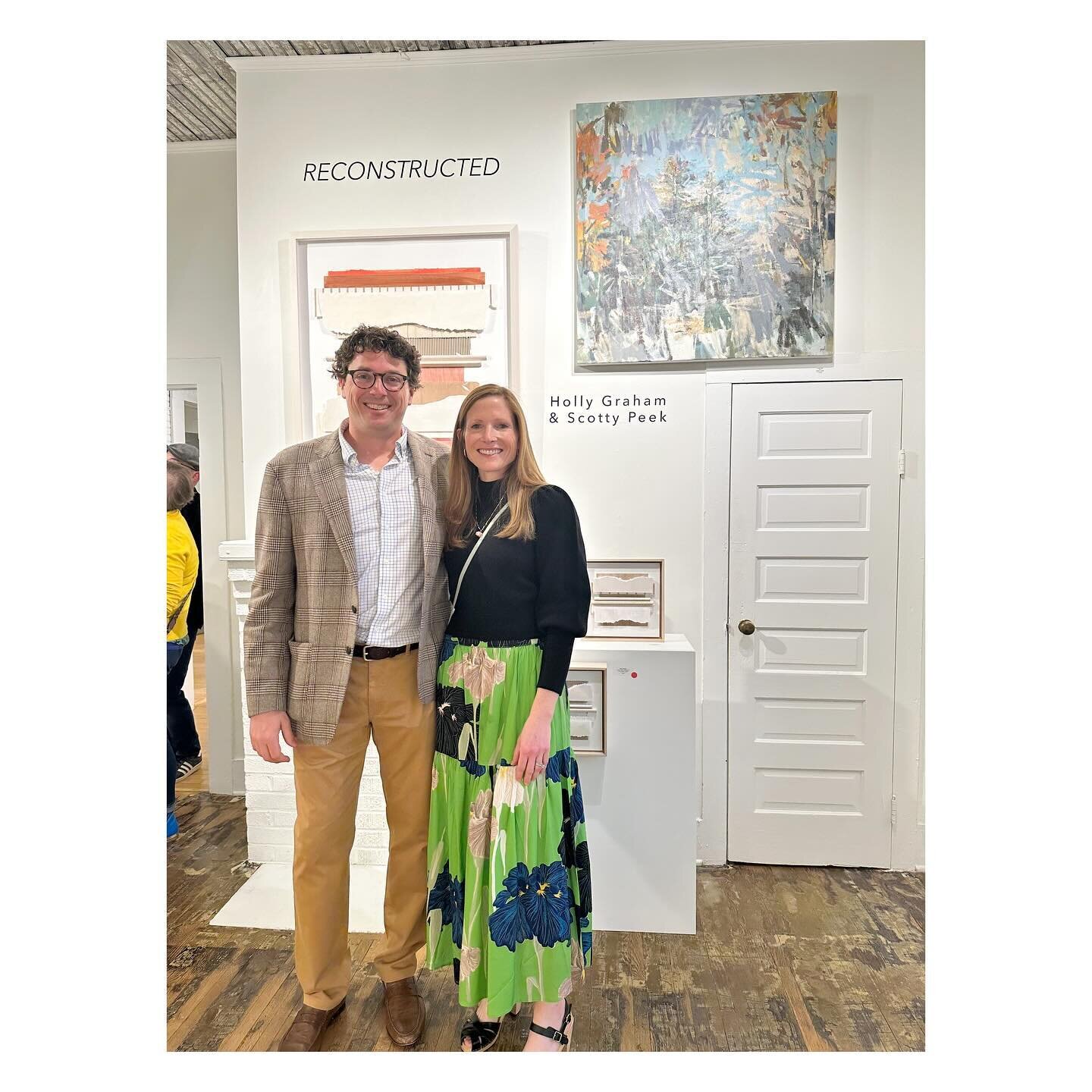 Opening weekend of &ldquo;Reconstructed&rdquo; and I&rsquo;m feeling so much love from my husband and the wonderful folks @artandlightgallery whose curation of this show is absolute perfection. @scottypeekart I couldn&rsquo;t be more proud of this ex