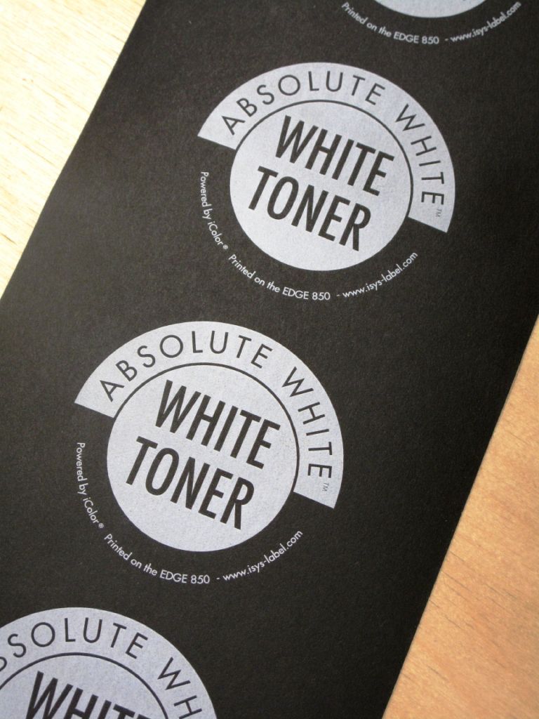 White Toner iSys Label