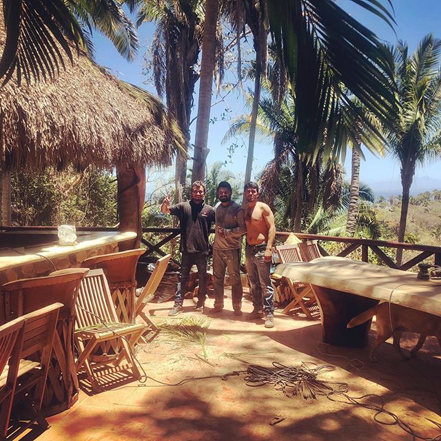 Spring projects underway in the jungle 🌴! Palapa repairs, refinishing wood, building new additions 🔨💪🏻. We&rsquo;re closing June 1st for the rainy season but will be stoked to be back in action in October 😎. #wildpreneurs #junglelife #ecolodge #