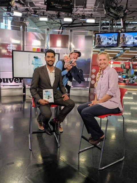 Book tour with baby (from TV interviews to skiing!)