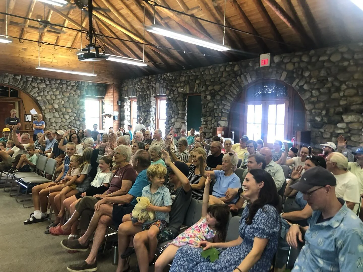 My heart is still so full from our family book presentation at Silver Bay YMCA @silverbayymca . A packed house of family, artists, community, and lake love! These moments together are truly special, and we&rsquo;ll cherish them forever. Big thanks to