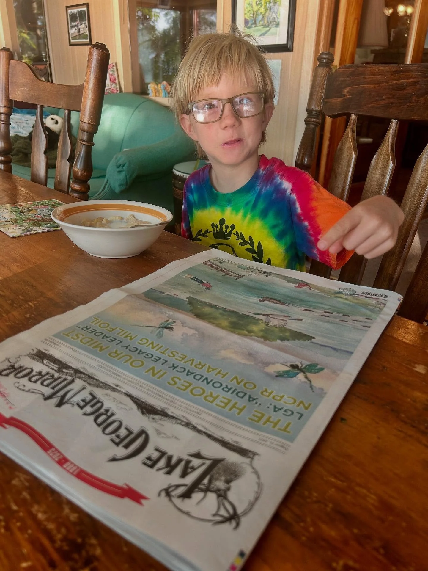 What a lovely surprise to wake up to&hellip; our book&rsquo;s artwork on the front cover of this week&rsquo;s edition of the Lake George Mirror @lakegeorgemirror . We&rsquo;re thrilled!!! 💦

This is artist Wendy Soliday&rsquo;s &ldquo;D&rdquo; illus