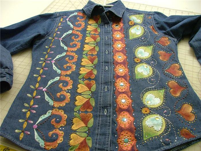 Painted Denim Shirt