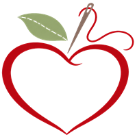 Heart shaped apple logo