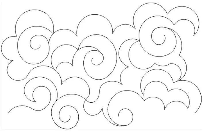 Calm Clouds Quilt Design