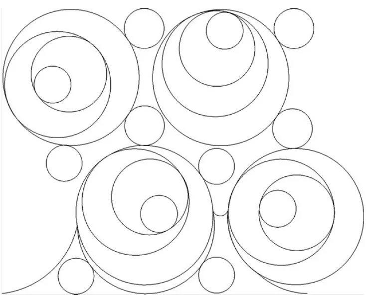 Circle Drama Quilt Design