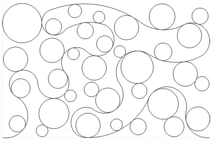 Circle Meander Quilt Design
