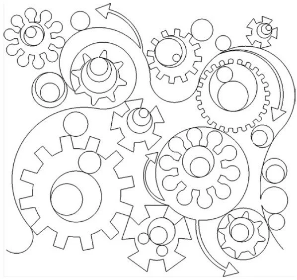 Gears Quilt Design