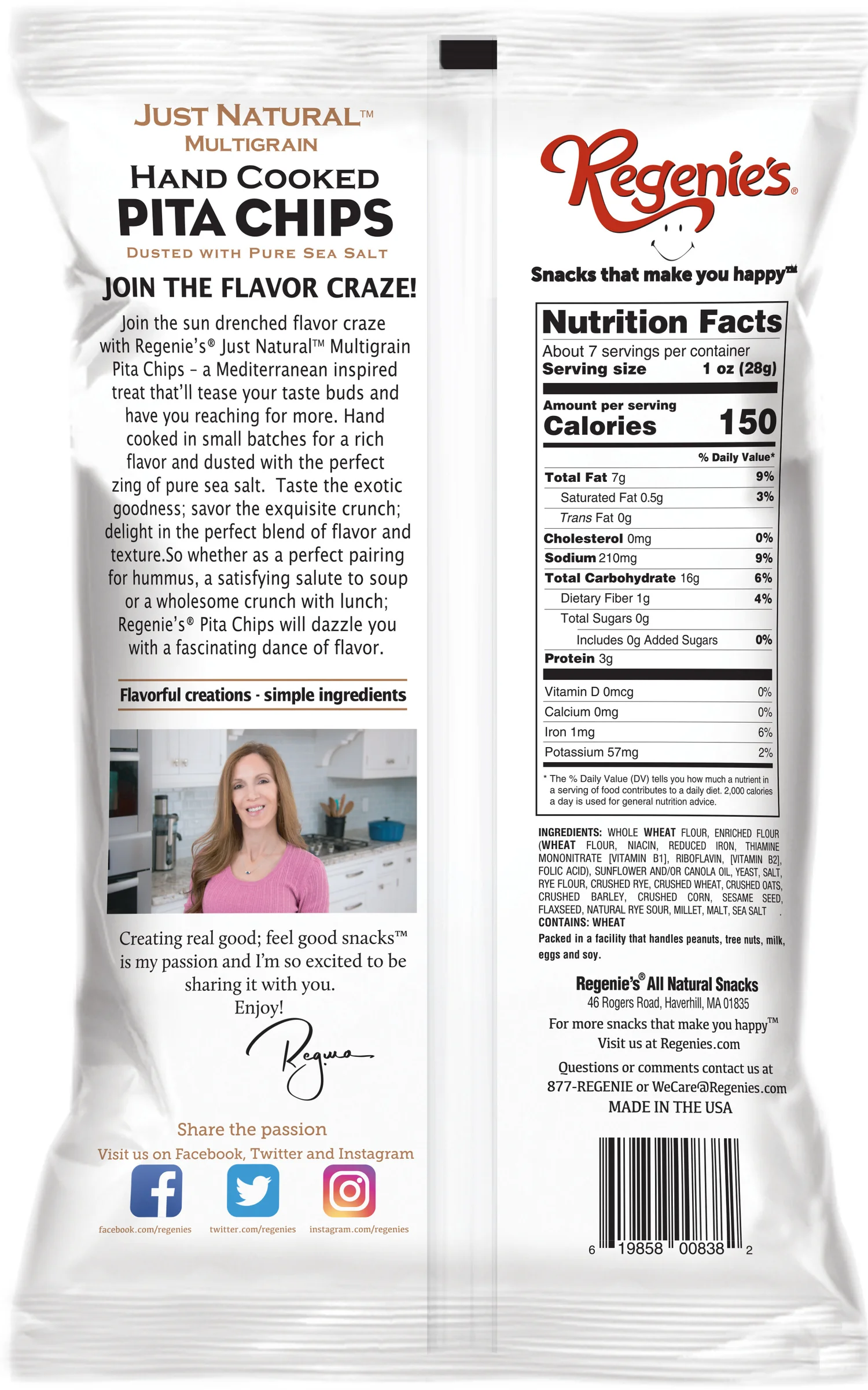 enjoy pure food nutrition information