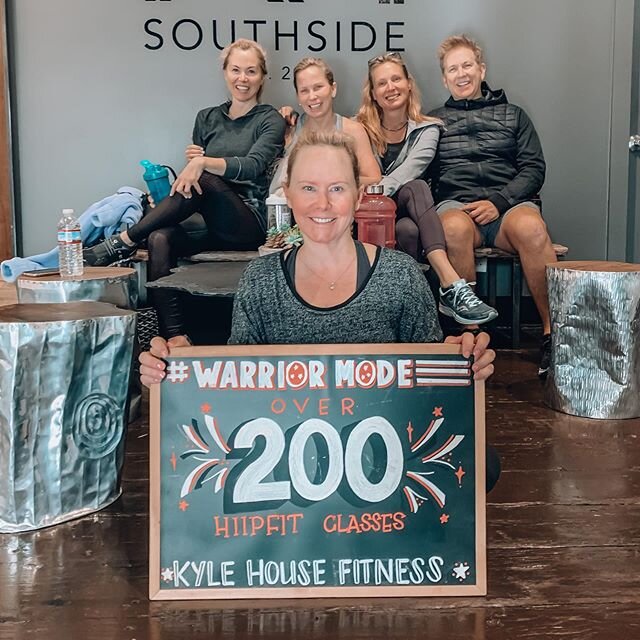 We have another warrior in the House y&rsquo;all! Lets show some love to Beaumont as she has completed over 200 HIIPfit classes. Way to go gurl! #houseparty #fitness #workout #fitfam #warrior