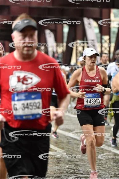 Photo curtesy of Chicago Marathon. Not the prettiest photo of me but you can see my focus and determination and that makes it the most powerful and beautiful pic from this marathon.