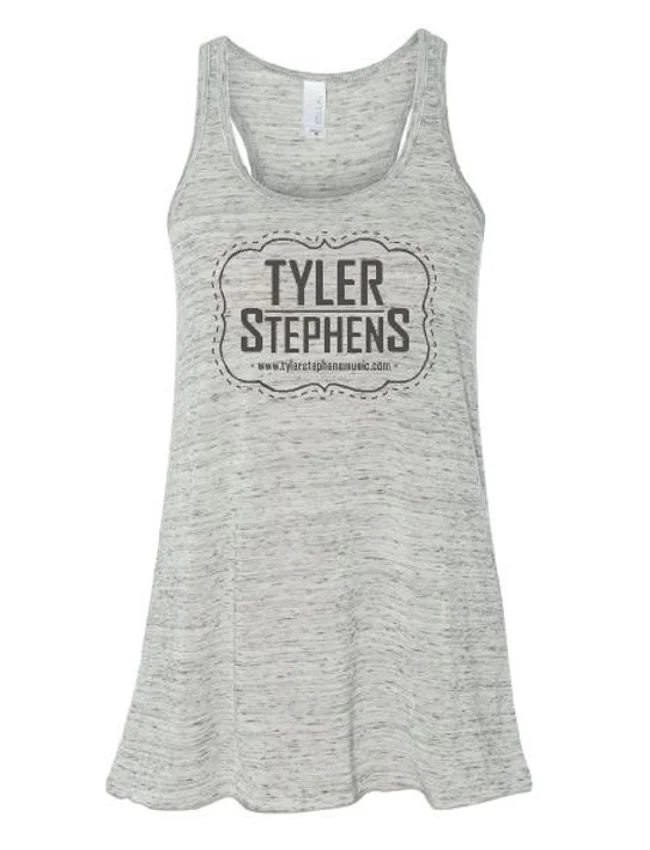 Women's Flowy Racerback Tank w/Logo (4 color options)