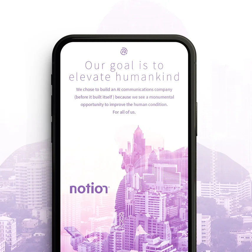 Notion marketing website/ Art Direction