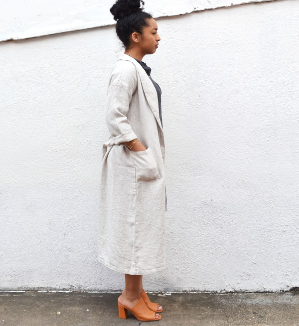 Fog Linen Natural Mia Bathrobe Here