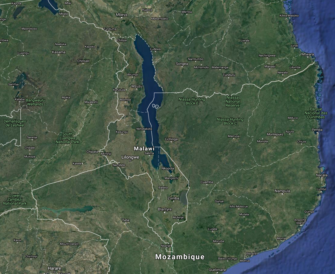 Malawi Google map location.PNG