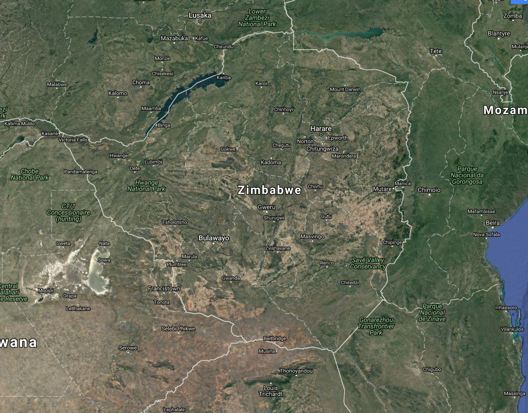 Zimbabwe Google Earth location map.PNG