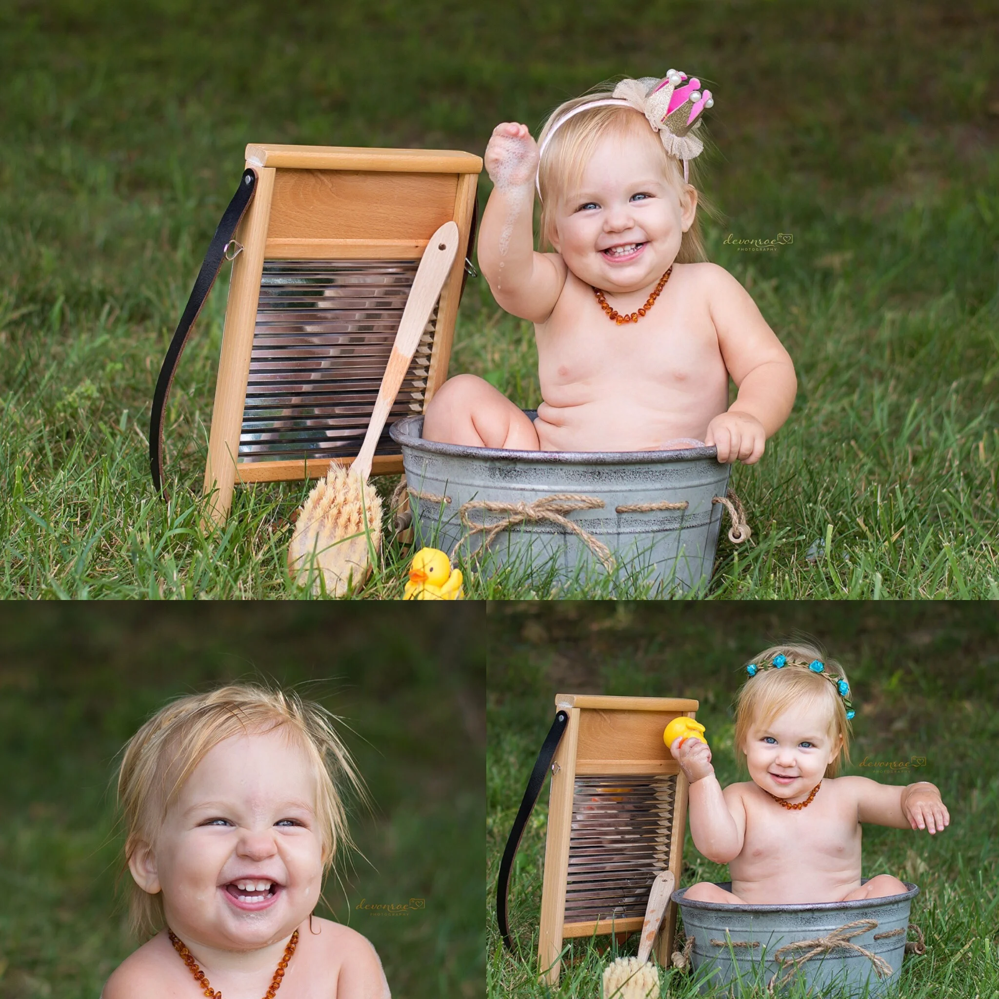 Little ones love water and bubbles and we always get such fun smiles! 