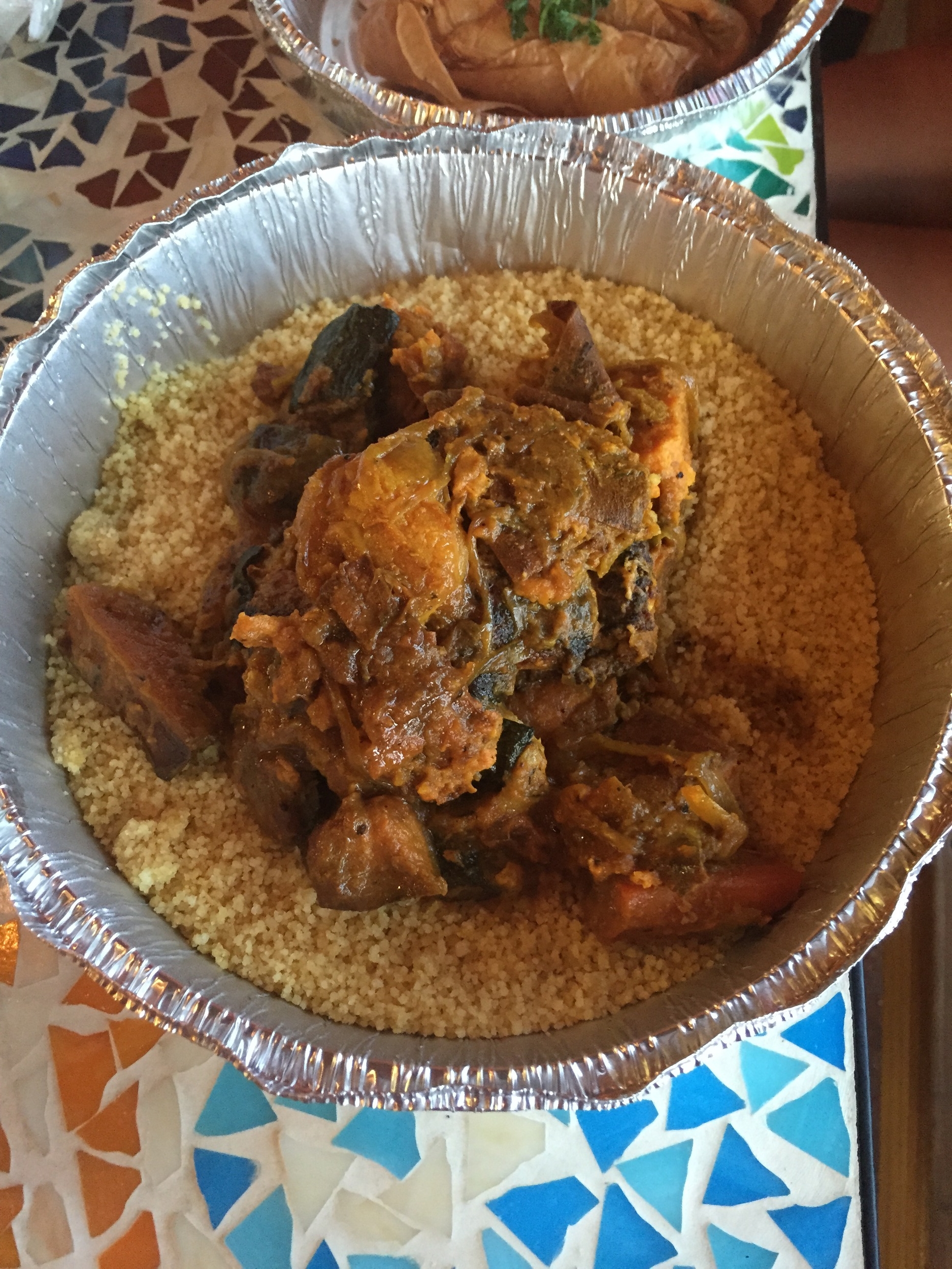 Rubbed Chicken & Apricot Over Couscous