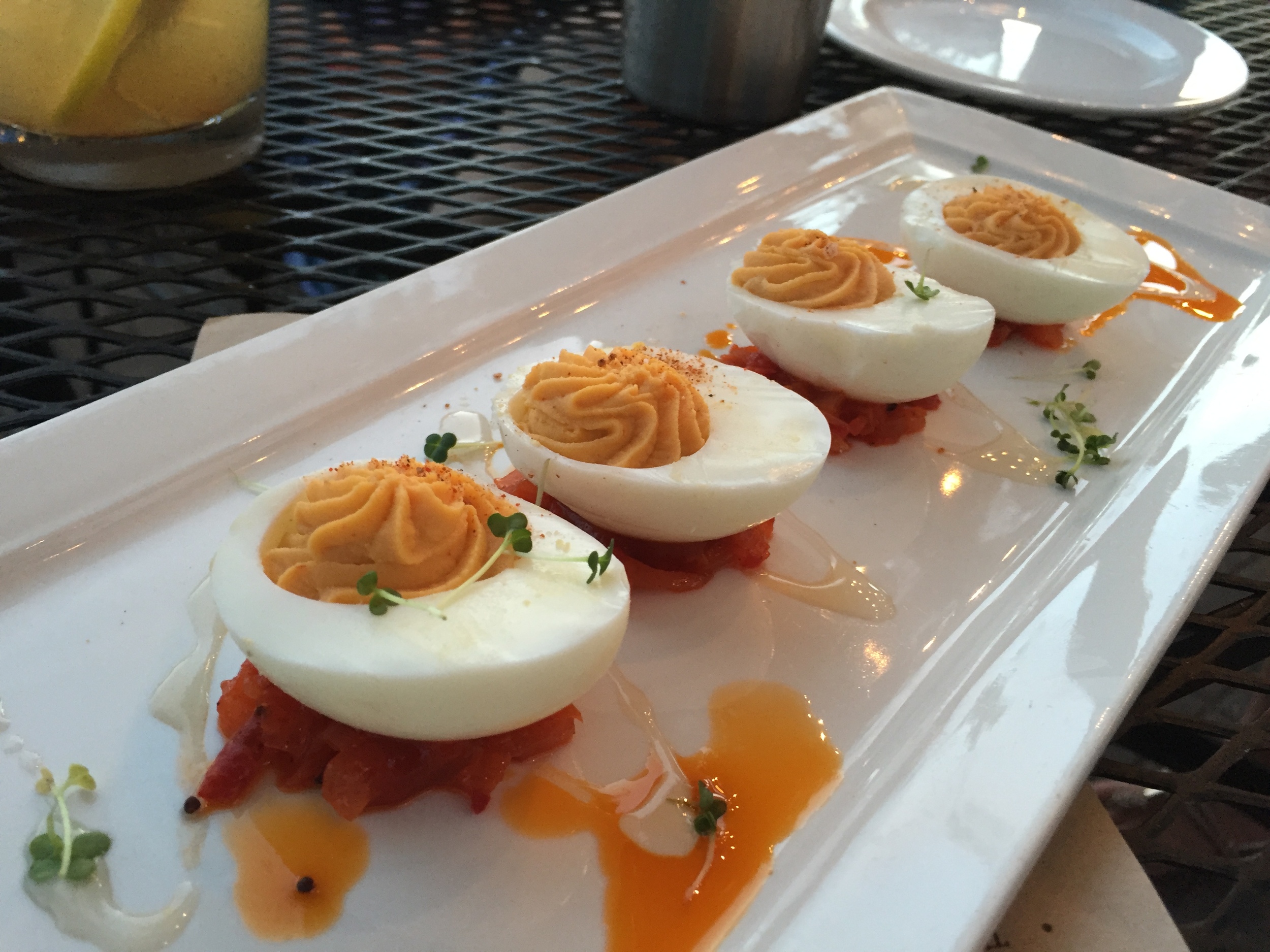 Sriracha Deviled Eggs