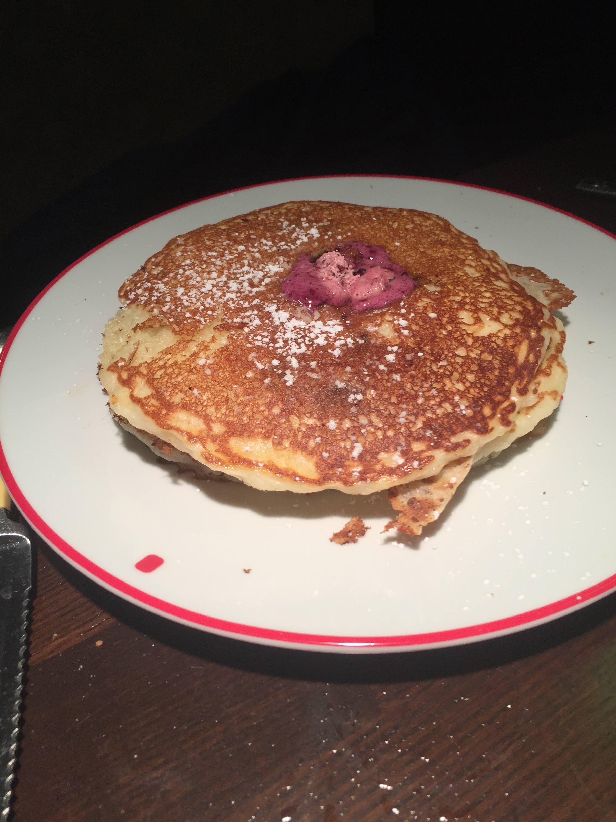 Whipped Blueberry Butter Buttermilk Pancakes
