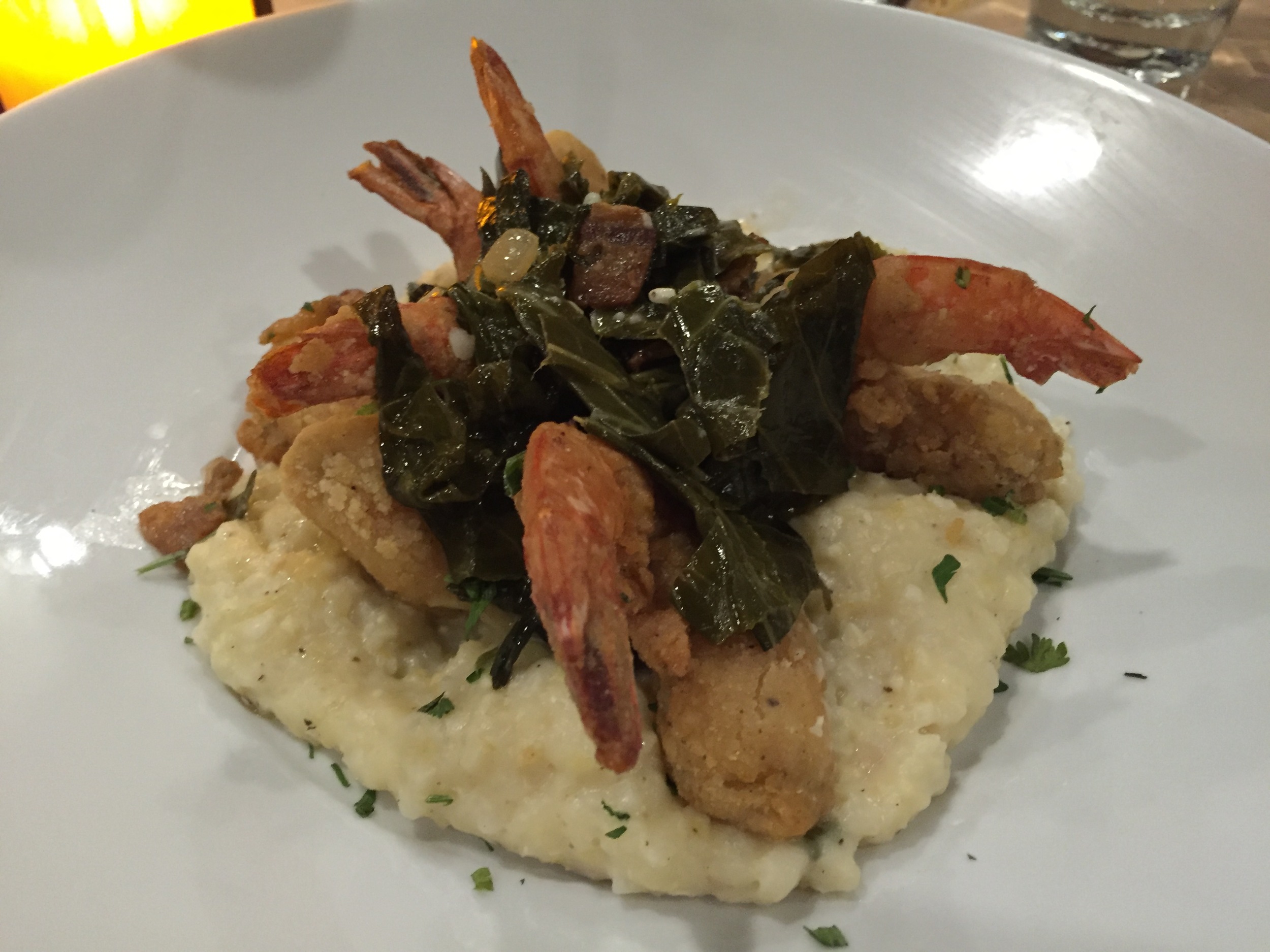 Southern Fried Shrimp & Grits