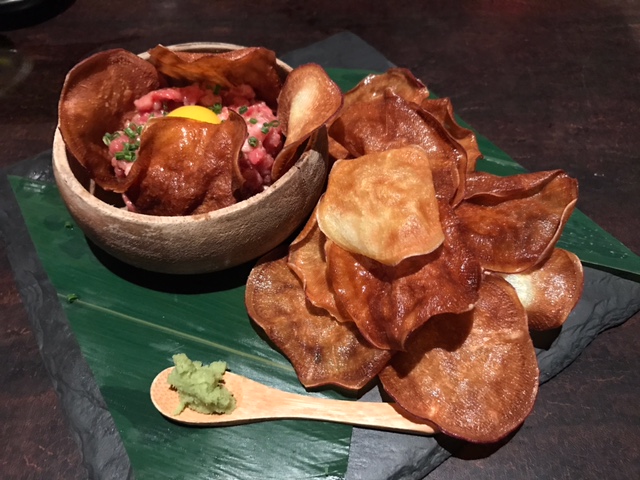 Wagyu Beef Tartare with housemade potato chips
