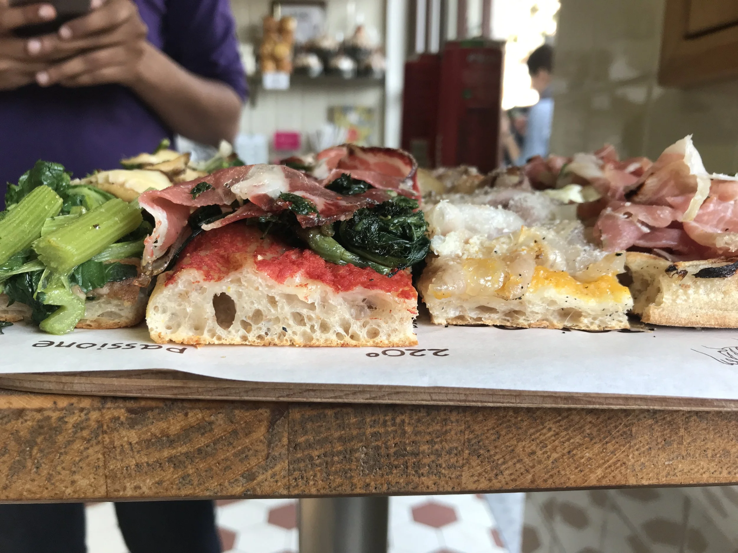 55:35 - Pizzarium - various pizzas