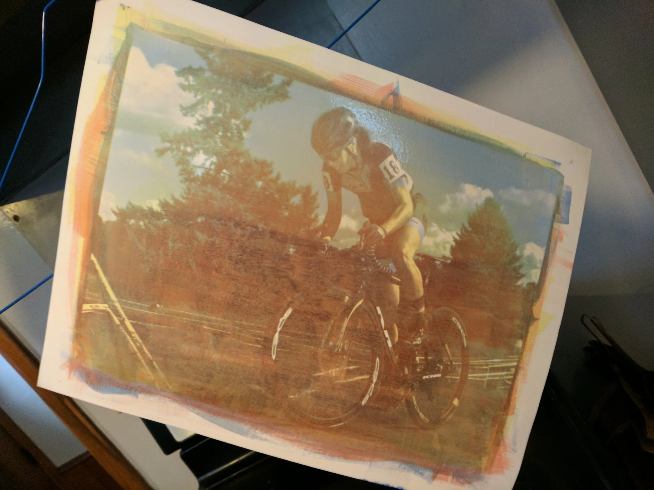 My one attempt at a Colored Gum Print. Hat's off to those who do this. 