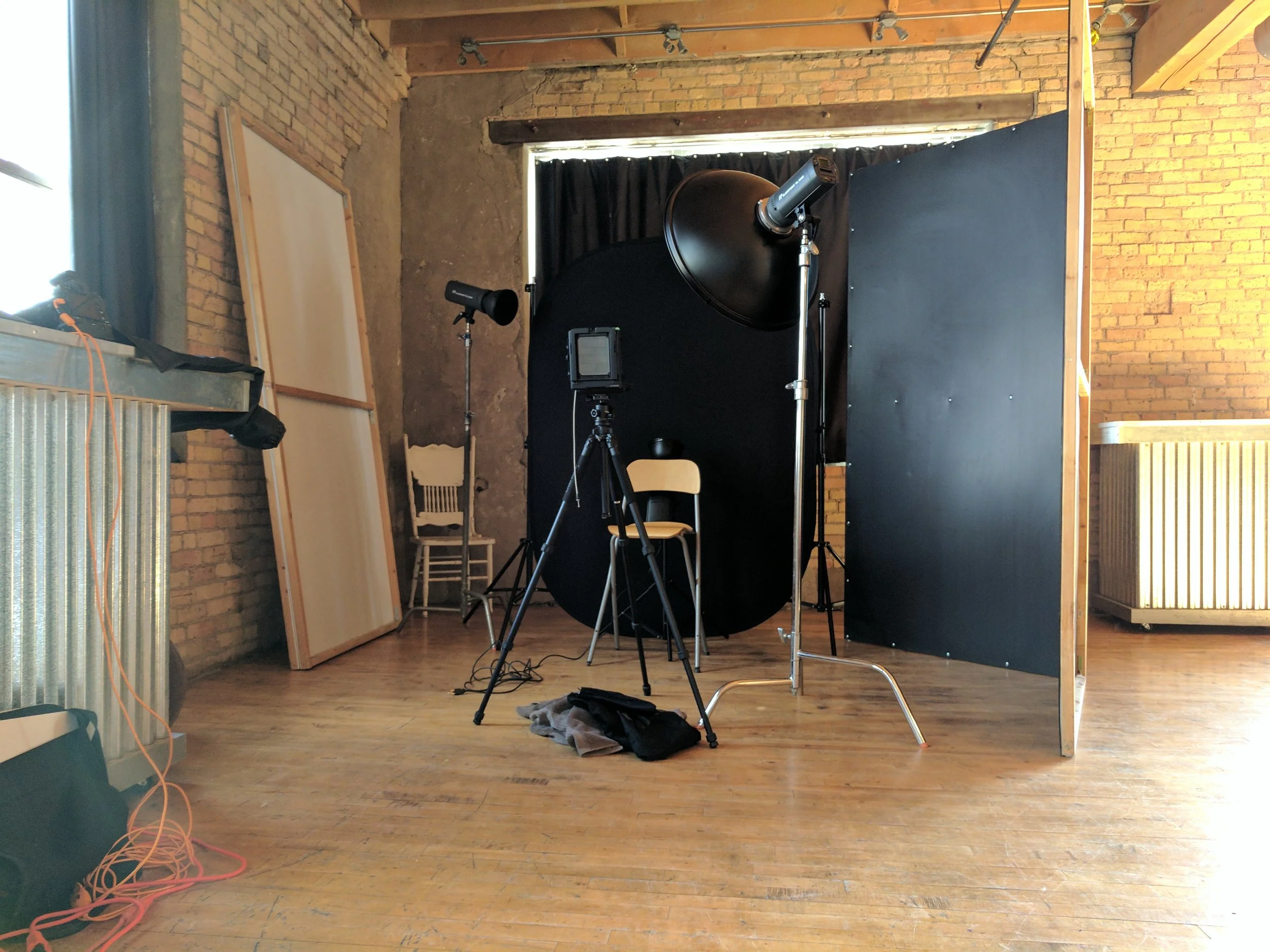 Studio time for the portaits 