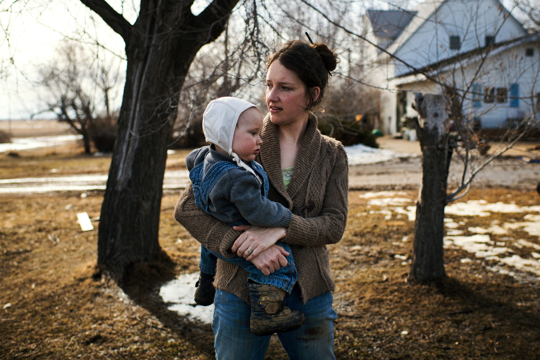  Eliza Blue and her daughter Emmy. Bison, SD, 2018. 