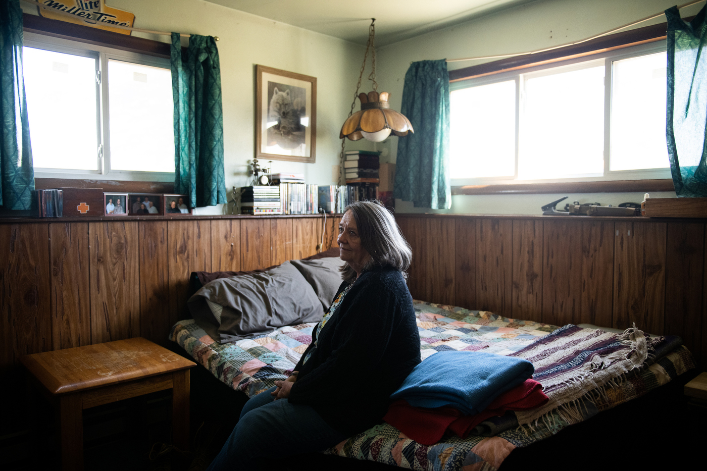  Portraits of Beth Hulm in her kitchen and the bedroom of her son Kyle Hulm in Bison, SD on October 20, 2018. Kyle Hulm, at 33 died of an assumed suicide in Dickinson, ND after a 21 year struggle with mental health issues. 