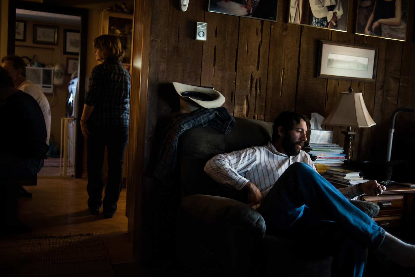  45º23'03.5"N 102º34'14.8"W. 102 miles from the nearest McDonald's. Khayne Vanderpool relaxes after weaning calves on the five generation Besler family ranch east of Bison, SD. Ranching remains a job that requires a lot of help from a number of peopl