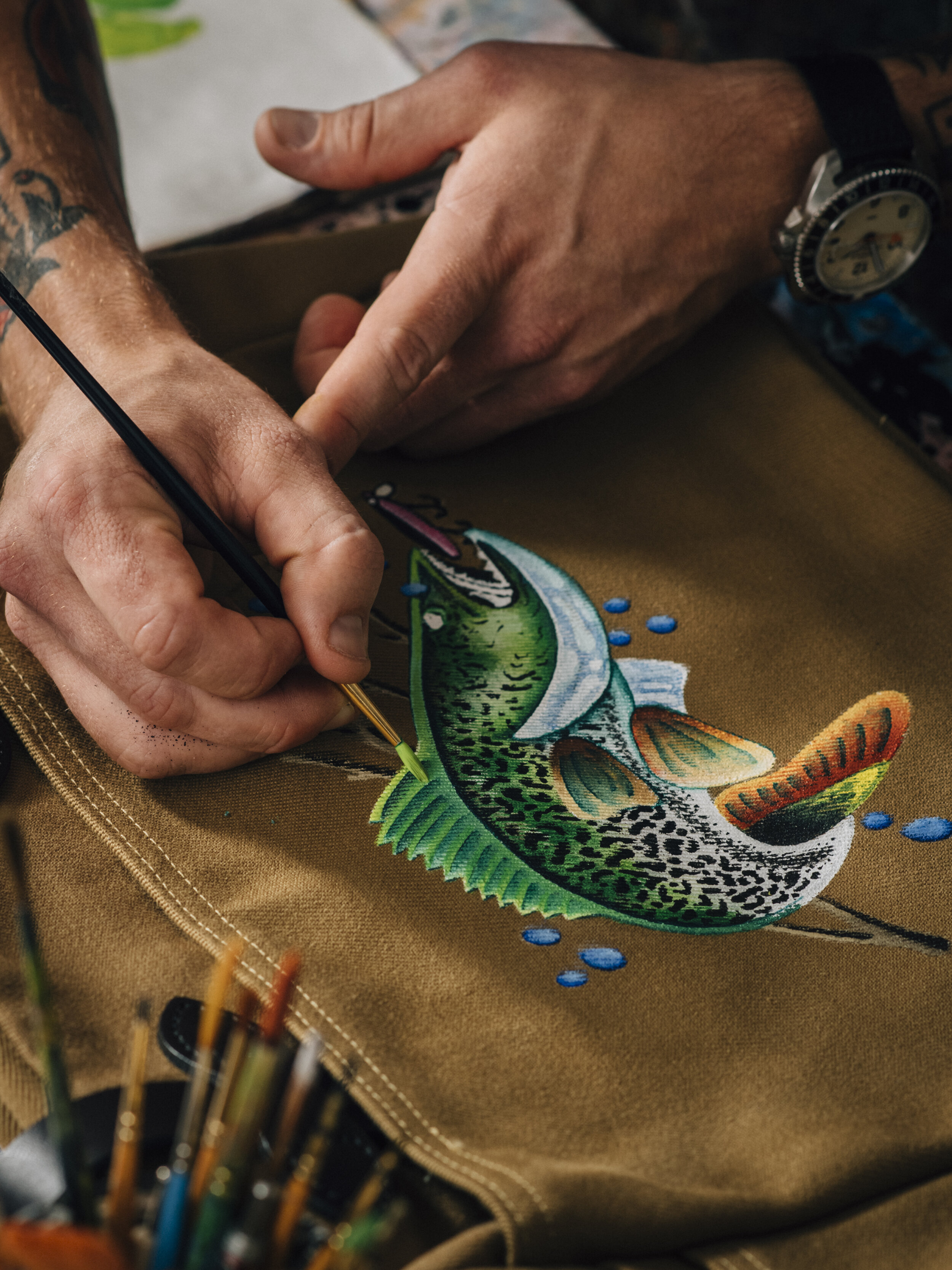  Artist Patric Hanley in collaboration with Filson 