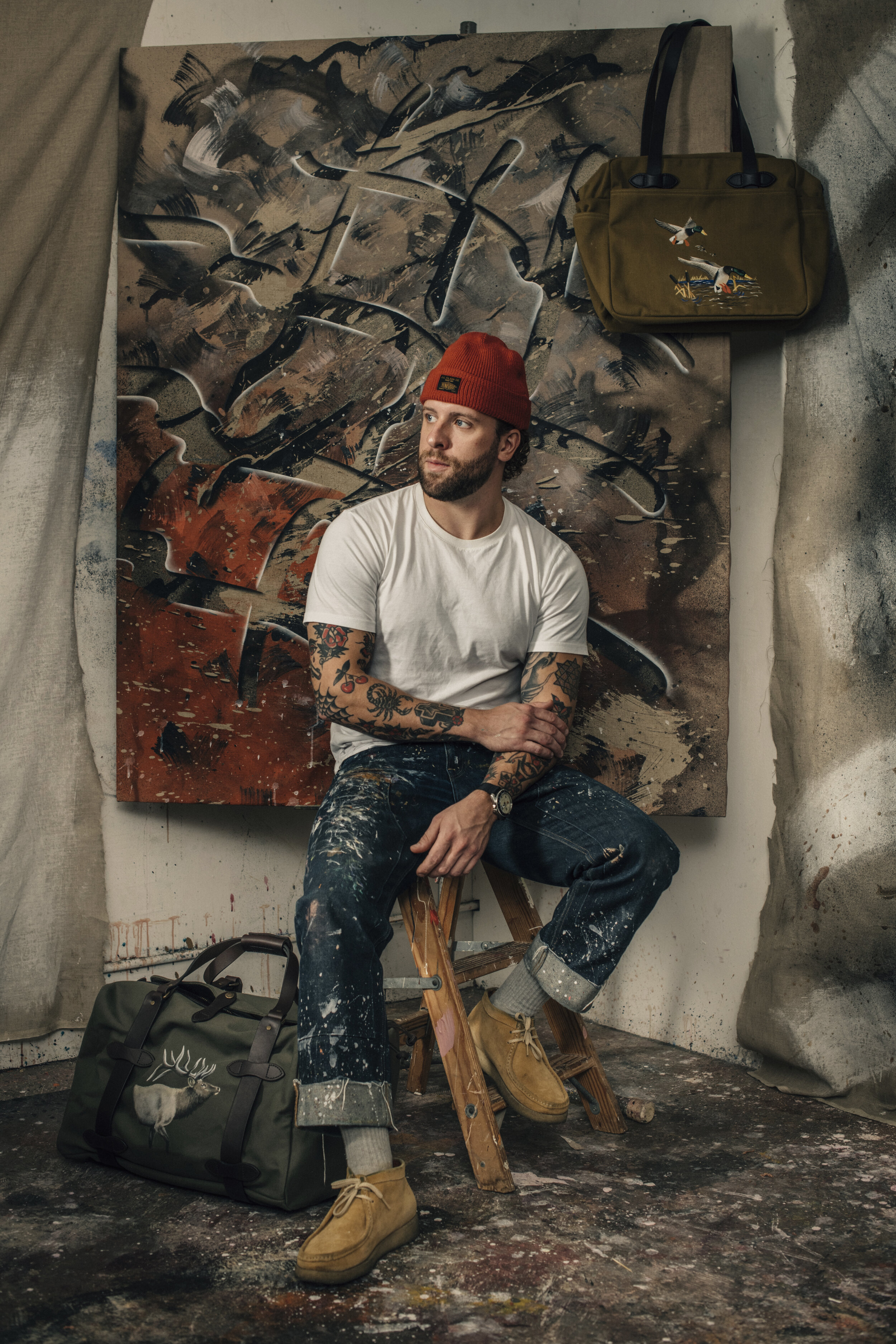  Artist Patric Hanley in collaboration with Filson 