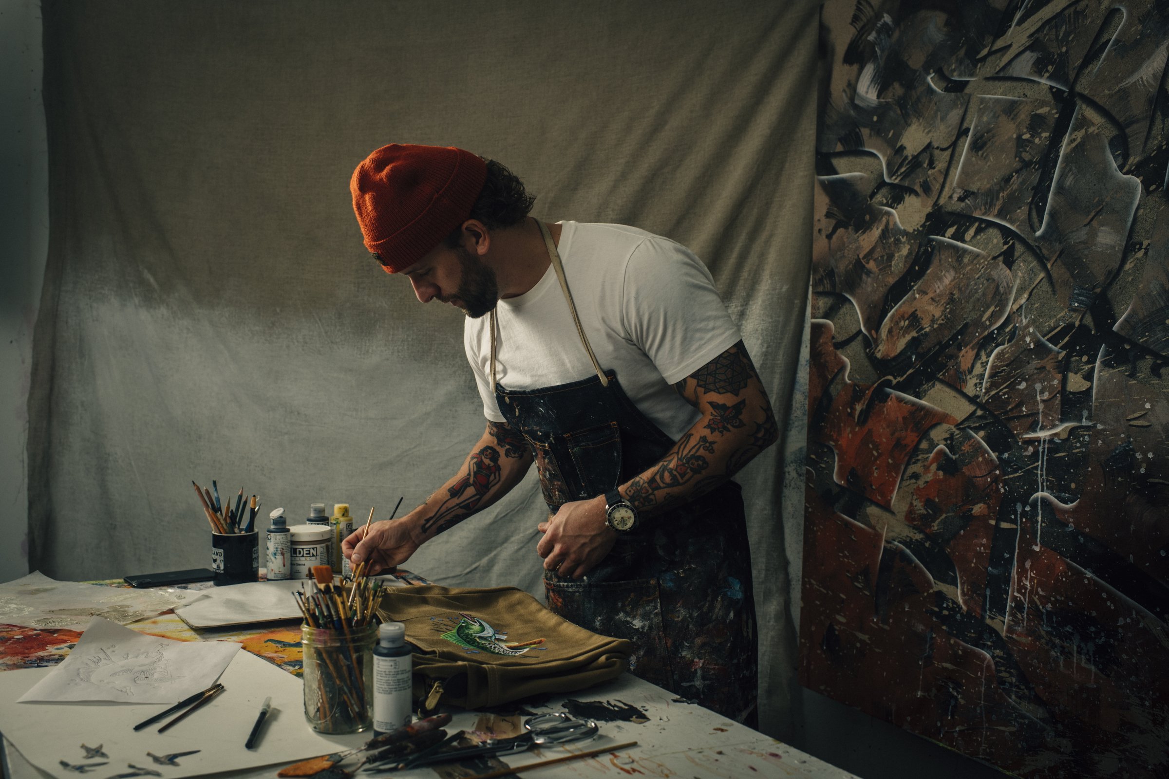  Artist Patric Hanley in collaboration with Filson 