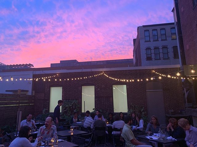 What an incredible sky. See what happens overhead tonight (and don&rsquo;t worry if it&rsquo;s chilly, we have blankets). #nhv #inwiththeoutside #avantgarden #barfeatures #boccegarden #happyhournhv #cocktailnhv