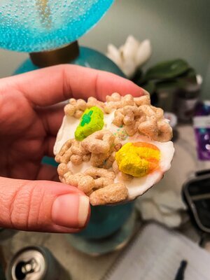 Frozen Buttercream Lucky Charms Treats