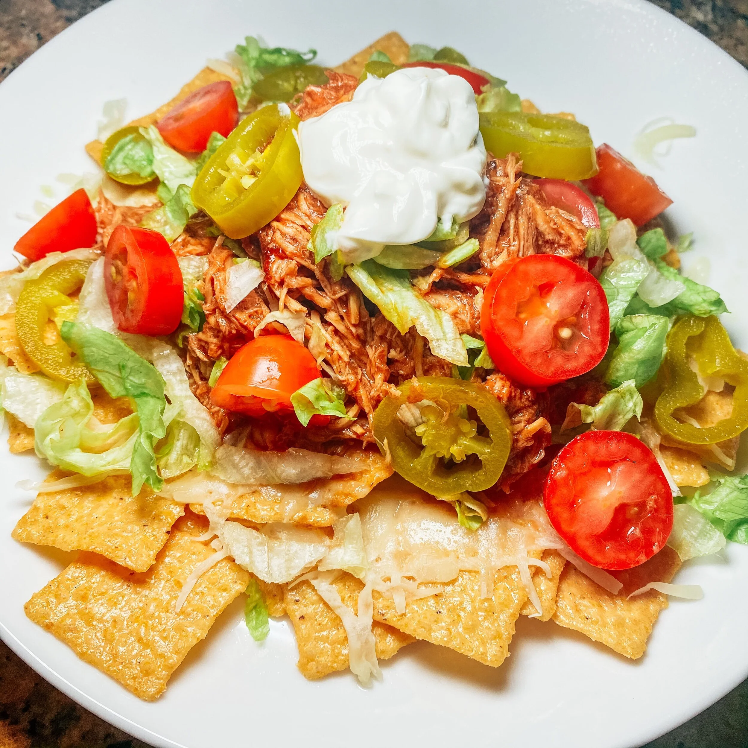 Pulled BBQ Chicken Nachos