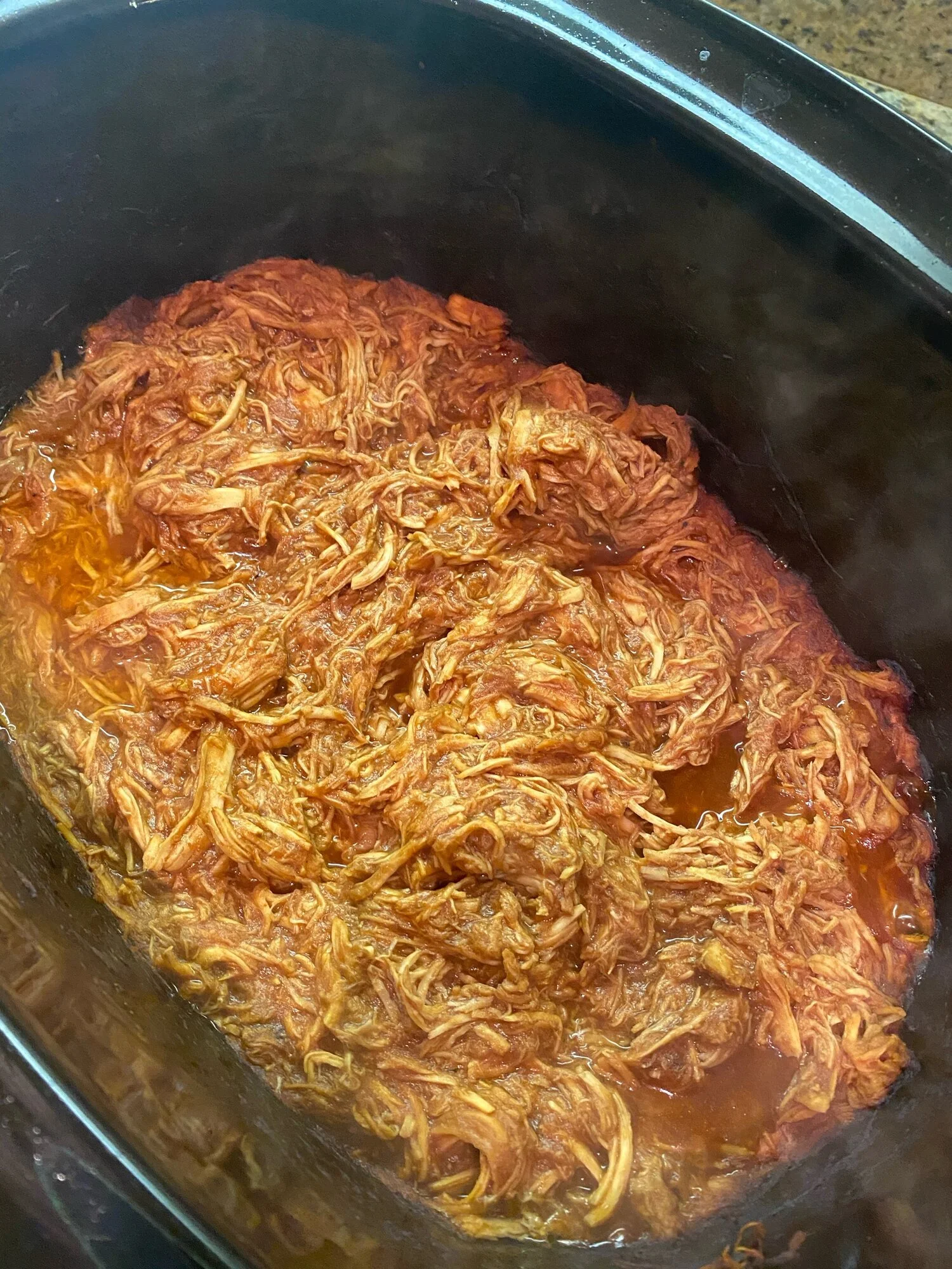 The Best Pulled BBQ Chicken