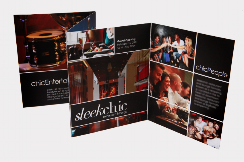  Restaurant brochure.       