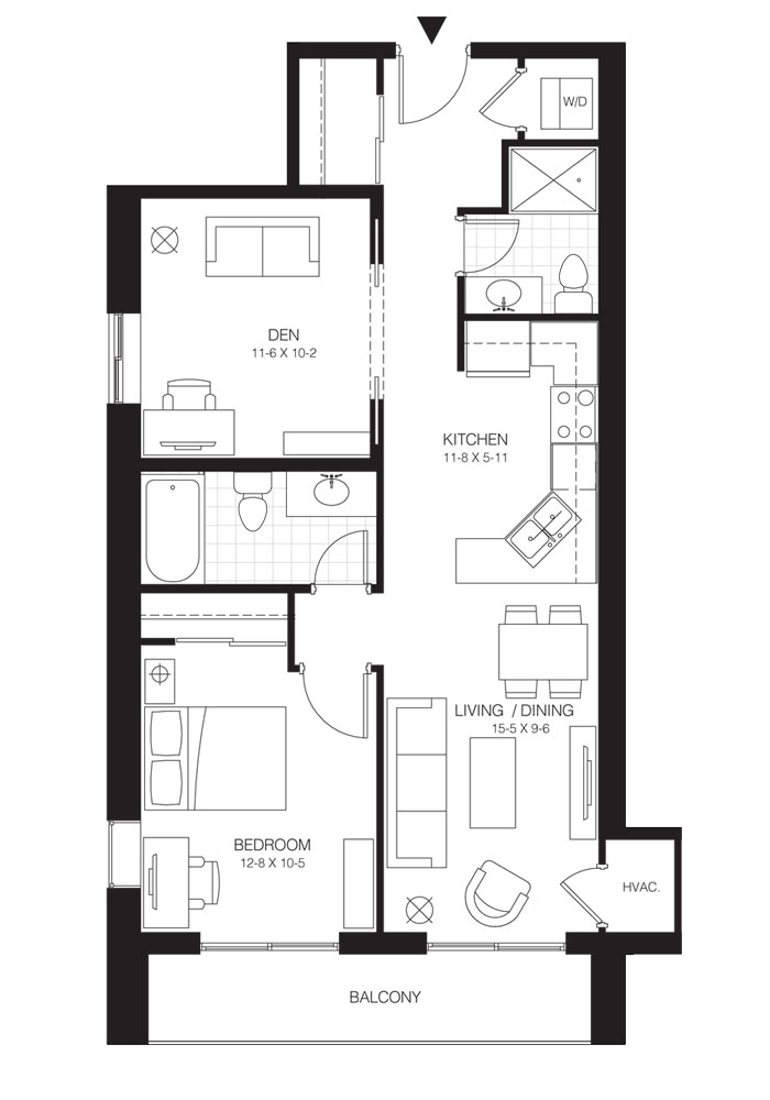1 Bed + Den Premium Balsam 1. $1,650 SOLD OUT Click for Virtual Tour