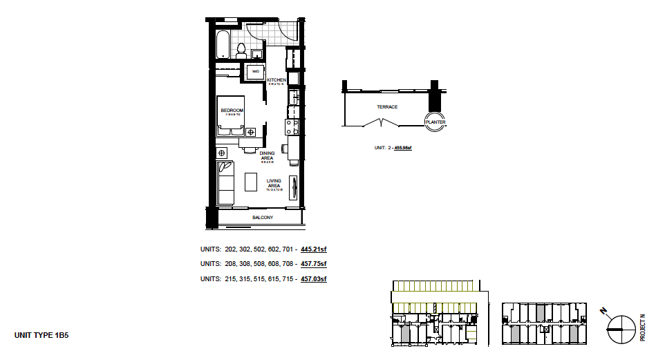 1 Bedroom Suite 1B5. $1,400 / month SOLD OUT Click For Virtual Tour