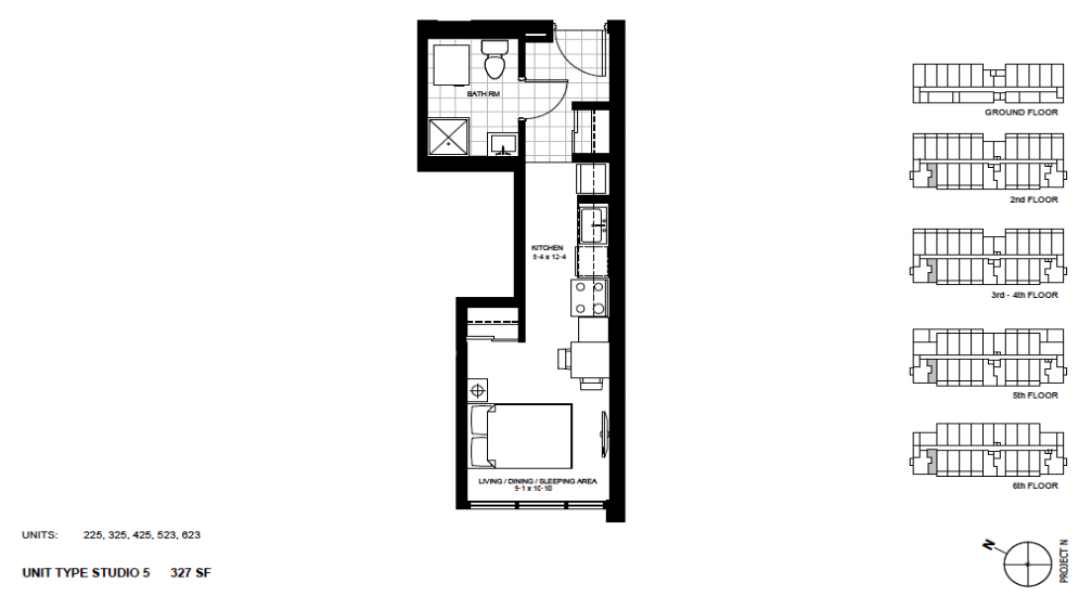 Studio Suite Studio 5.- SOLD OUT $1,110 / month